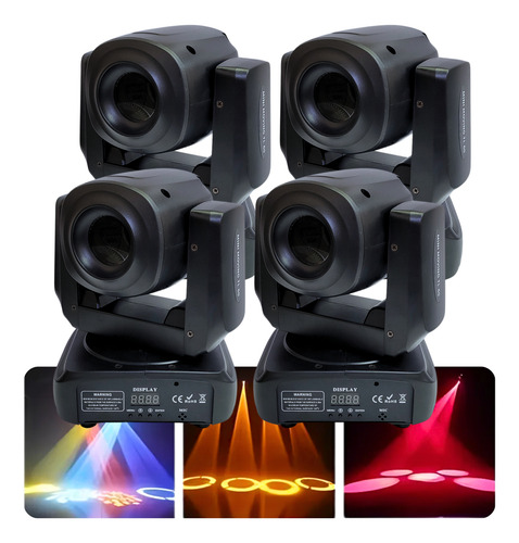 Kit 4 Moving Spot Led 85w Dmx Prisma Novo A Pronta Entrega