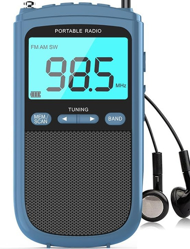 Radio Am/fm/sw Portátil Con La Mejor Recepción,900mah Wal...