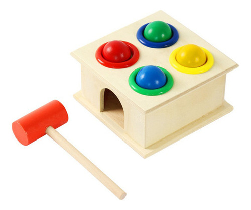 Juguete De Madera Con Forma De Martillo, Educativo Para Niño