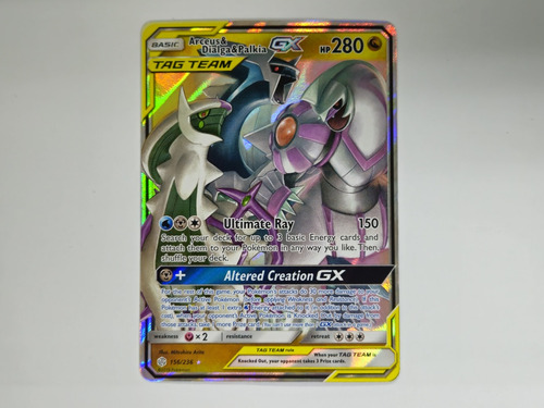 Arceus & Dialga & Palkia Gx - Sm - Cosmic Eclipse Pokemon