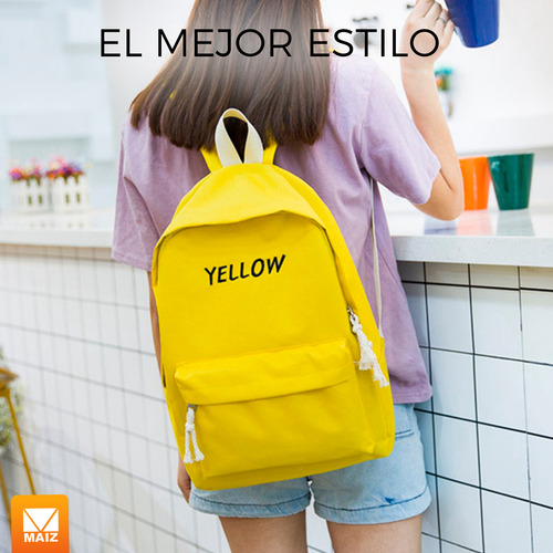 Mochila Juvenil Escolar Bolsa Lapicera Casual Estudiante