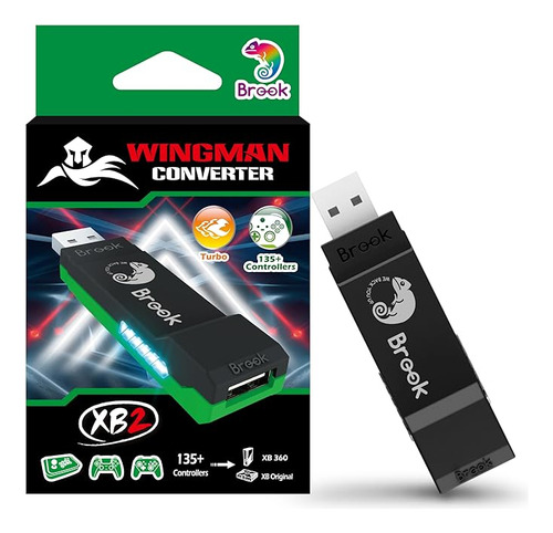 Adaptador De Mando Brook Wingman Xb2, Inalámbrico, Xbox, Pc