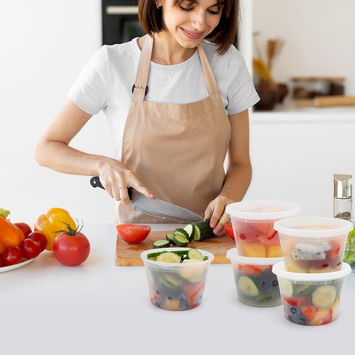 Wgcc Contenedores Deli Con Tapas 16 Oz Contenedores De Sopa