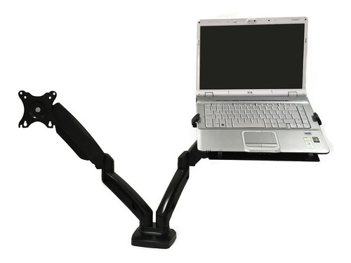 Brazo Soporte Flexigas Doble Para 1 Portatil Y 1 Monitor