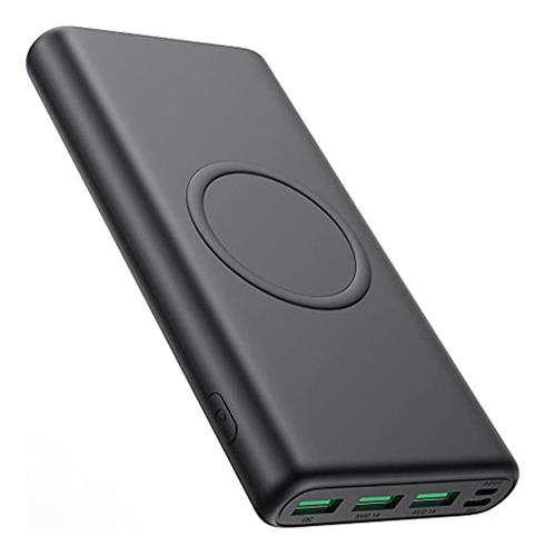 Cargador Portátil Inalámbrico Power Bank, 33800mah 15w Carga