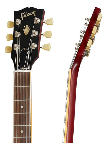 Guitarra Electrica Gibson Es-335 Satin Cherry Material Del Diapasón Palo De Rosa Orientación De La Mano Diestro