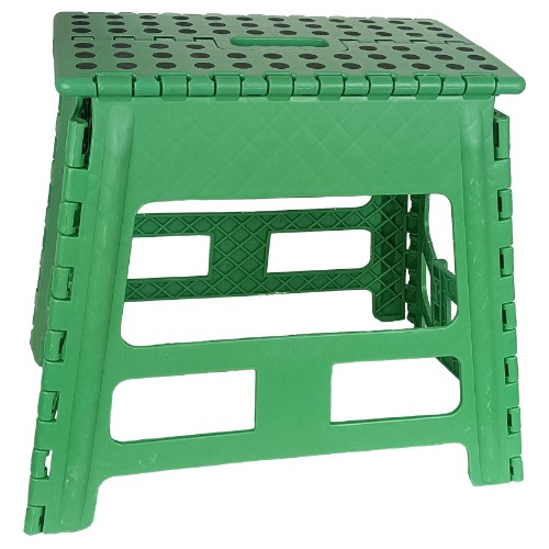 2 Bancos Plegables Portátil Resiste 120kg Antiderrapante