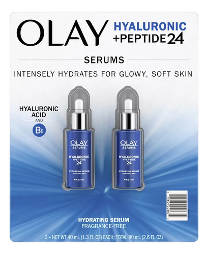 Olay Hyaluronic + Peptide 24 Suero Facial Hidratante 2 De 40 Tipo de piel Todo tipo de piel