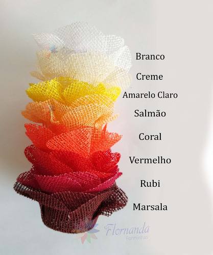400 Forminhas Doces Finos Flor Em Tela Casamento Aniversário