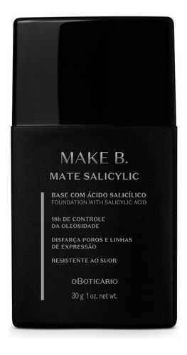 Base de maquiagem em líquida O Boticário Mate Salicylic - 30g