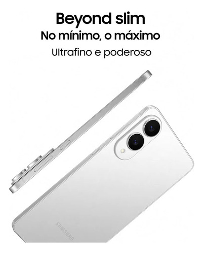 Celular Samsung Galaxy S25 Edge 5g, 512gb, 12gb Ram, Câmera Dupla De Até 200mp, Tela Grande De 6.7 - Titânio Prata