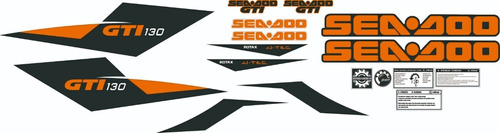 Adesivo Faixa Jet Ski Seadoo Gti 130 2010