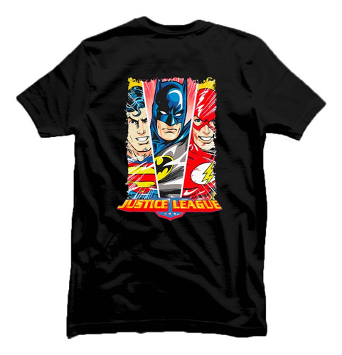 Playera Justice League Héroes Dc Comics Retro