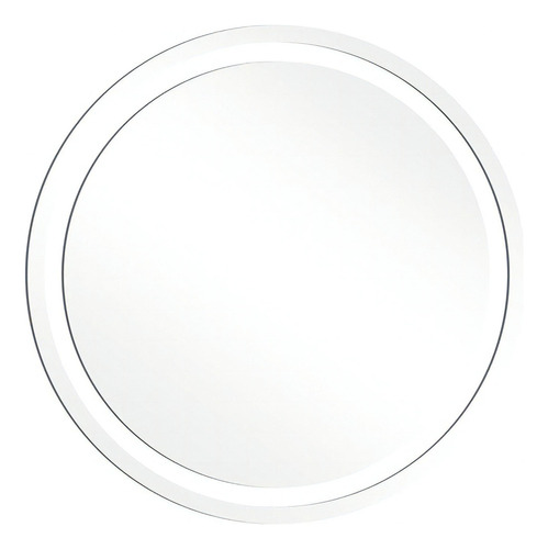 Espelho Decorativo Redondo Com Led 60cm Branco Em60lrpjlb239