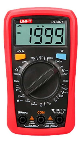 Multímetro Digital Con Temperatura Ut-33c+ Uni-t