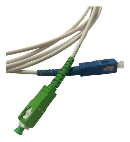 Jumper De Fibra Óptica Sc/apc Sc/upc Módem Telmex Blanco