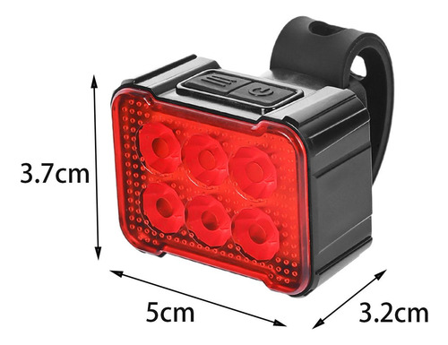 Luz Led Brillante Para 6 Cuentas De Lámpara Luz Roja