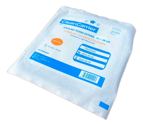 Gasa Estéril 5x5, No Tejida 4 Pliegues ( 4x50 Unidades)