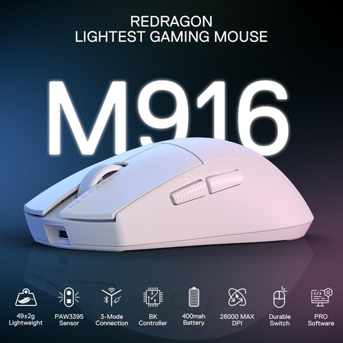 Ratón Inalámbrico Para Juegos Redragon M916 Pro 26k Dpi Ultr