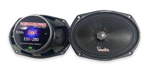 Par De Falante Medio Grave Snake Aw-280 6x9 280w Rms 4 Ohms