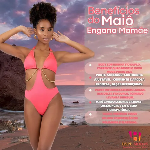 Body Bori Maio Liso Tran ado Vazado Verao 2024 Moda Praia