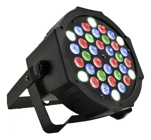 Kit 2 Canhões Refletor Par 64 36 Leds 1w Rgbw Dmx Digital