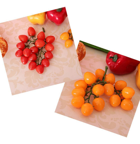 2x Cereza Comida Artificial Accesorios De Fiestas De De