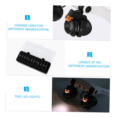 Lupas De Aumento Con Luz Led Para Manos Libres