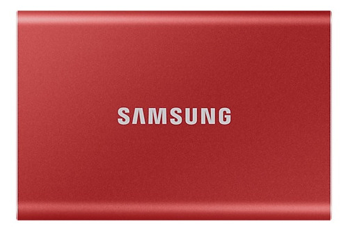 Disco sólido externo Samsung T7 MU-PC500 500GB vermelho