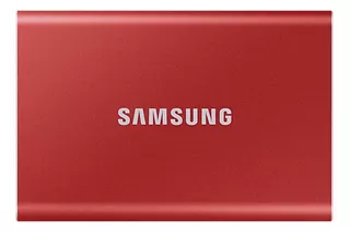 Disco sólido externo Samsung T7 MU-PC500 500GB rojo