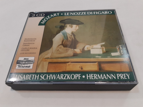 Le Nozze Di Figaro, Mozart, Schwarzkopf - 3cd Bélgica Nm