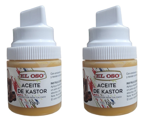 2 Aceites De Castor Para Calzado De Piel Calidad Premium 