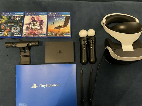 Imagen 1 de 3 de Sony Playstation Vr Ps4 Virtual Reality Headset With Camera