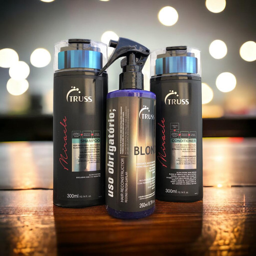 Miracle Shampoo E Condicionador 300ml + Blond 260ml Truss