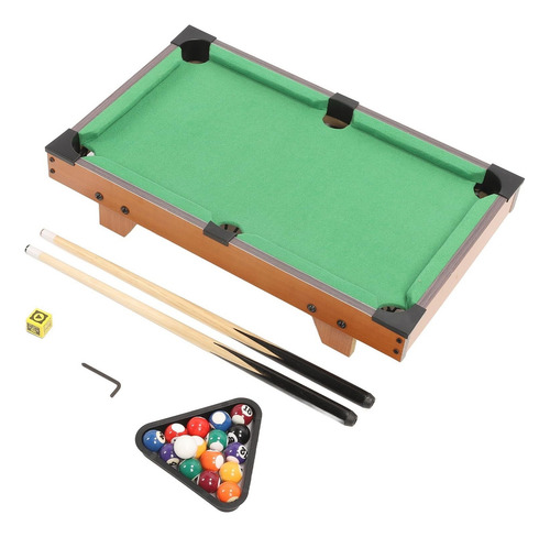 Para Mini Mesa De Billar Con 16 Bolas Y Tacos /