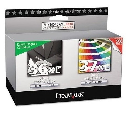 Lexmark 18 C X L 37 X L De Tinta De Alto Rendimiento 