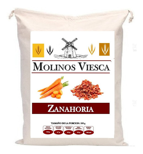 10 Kg Zanahoria Deshidrata En Trozo Excelente Calidad