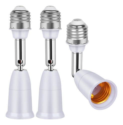 Extensor De Enchufe De Luz E26/e27 De 11 Cm Con Base Mediana