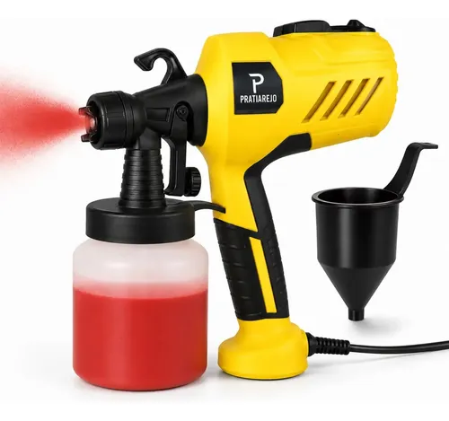 Pistola De Pintura 400w Profissional Eletrica Pulverizadora 800ml Regulacoes De Spray Prevencao De Refluxo Para Projetos De Renovacao Domestica 110v Marca Colpaq