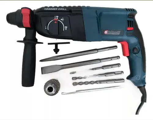 Furadeira De Impacto Allmind Martelete Rompedor 960w Autoreverso Cor Azul Voltagem Kamaré