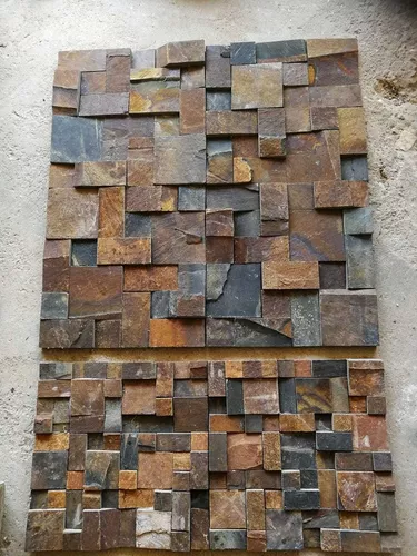 Mosaico Pedra Ferro composta de diversos tamanhos. - Pedras