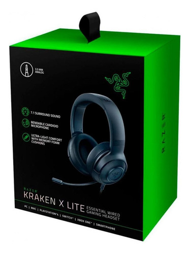 Audifono Gamer C/microf. Razerkraken X Lite Black Color Negro