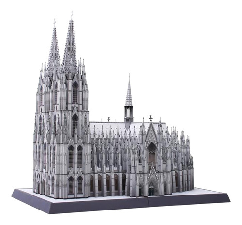 Edificio De La Catedral De Colonia, Modelo De Papel 3d,