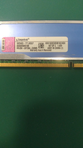2 Memorias Kingston Hyperx Blu 4gb Ddr3 1600mhz Pc (usado) (Usado)