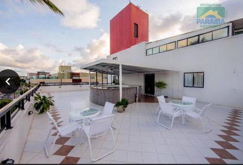 Imagem 2 de 5 de Flat Mobiliado À Venda Beiramar - Praia Do Cabo Branco - João Pessoa - Pb - Fl0060