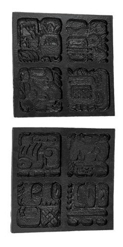 Molde Estampar En Muro (kits) Estelas Mayas 2 Piezas
