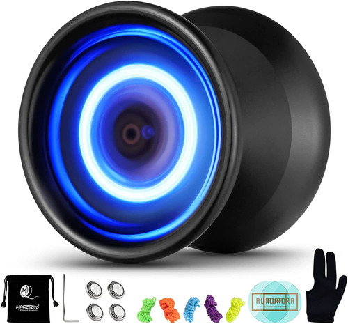 Yoyo Pofesional Con Iluminacion Azul (incluye Accesorios)