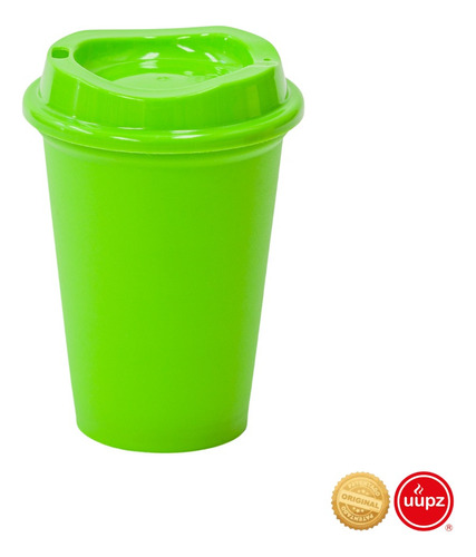 20 Vasos Reusables Tipo Star Para Bebida Caliente Mini 12 Oz Color Verde limón