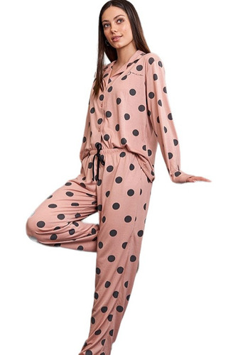 Pijama Abotonado Lunares . Jaia 23004