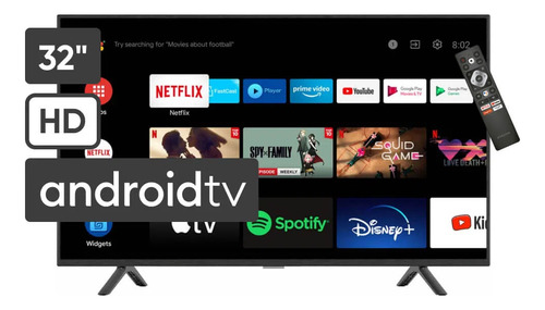 Televisor Smart Tv Blackline Led 32 Pulgadas Con Android